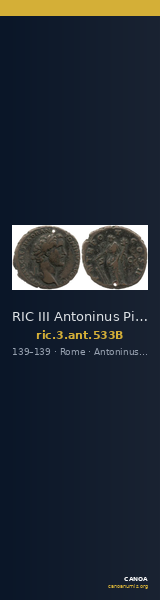 RIC III Antoninus Pius 533B — CANOA