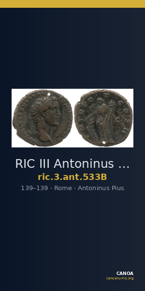 RIC III Antoninus Pius 533B — CANOA