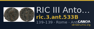 RIC III Antoninus Pius 533B — CANOA