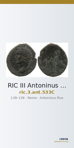 RIC III Antoninus Pius 533C — CANOA