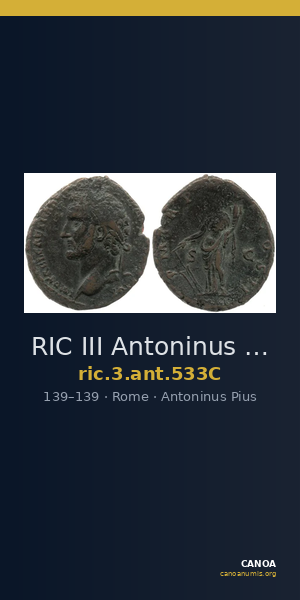 RIC III Antoninus Pius 533C — CANOA