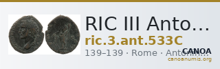 RIC III Antoninus Pius 533C — CANOA