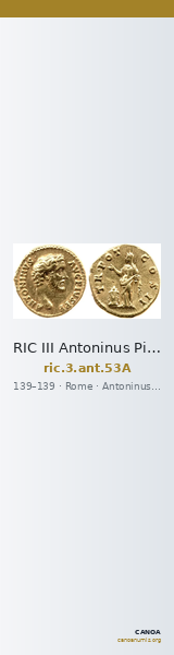 RIC III Antoninus Pius 53A — CANOA