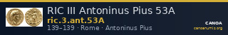 RIC III Antoninus Pius 53A — CANOA