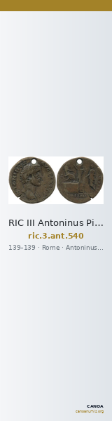 RIC III Antoninus Pius 540 — CANOA