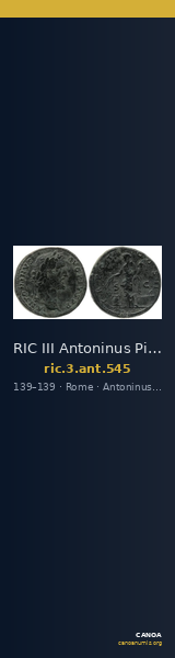 RIC III Antoninus Pius 545 — CANOA