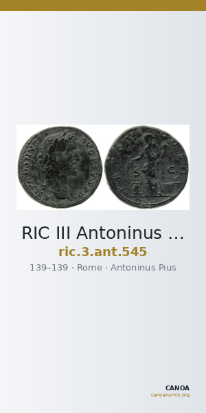 RIC III Antoninus Pius 545 — CANOA