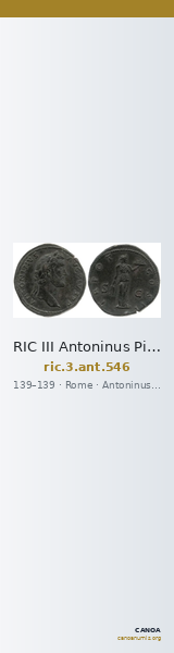 RIC III Antoninus Pius 546 — CANOA