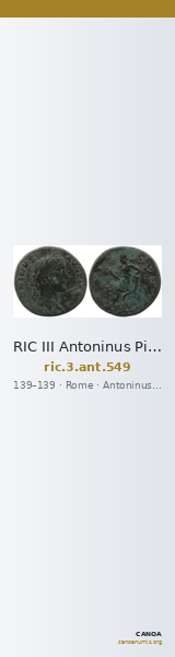 RIC III Antoninus Pius 549 — CANOA