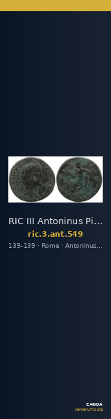 RIC III Antoninus Pius 549 — CANOA