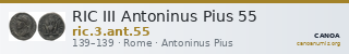 RIC III Antoninus Pius 55 — CANOA
