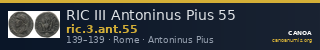 RIC III Antoninus Pius 55 — CANOA