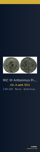RIC III Antoninus Pius 551 — CANOA