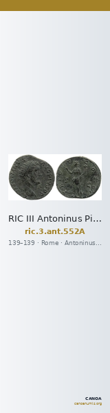 RIC III Antoninus Pius 552A — CANOA