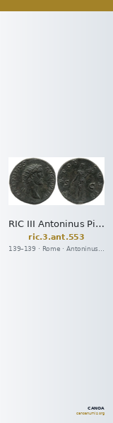 RIC III Antoninus Pius 553 — CANOA