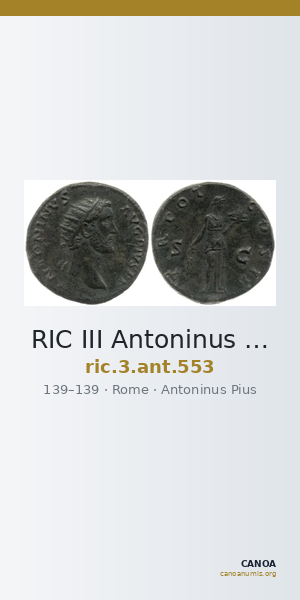 RIC III Antoninus Pius 553 — CANOA
