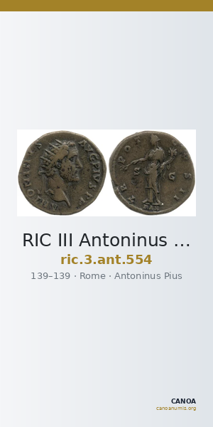 RIC III Antoninus Pius 554 — CANOA