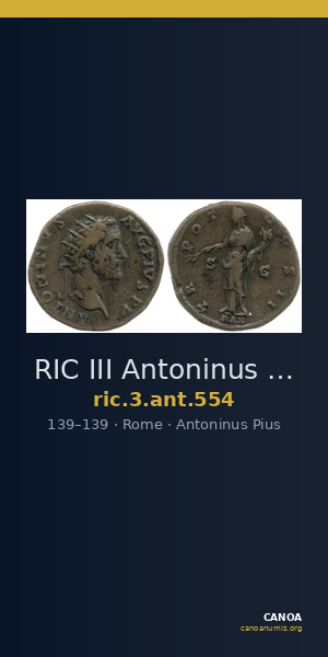 RIC III Antoninus Pius 554 — CANOA