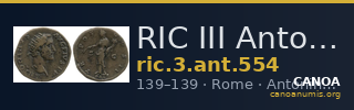 RIC III Antoninus Pius 554 — CANOA