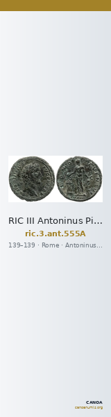 RIC III Antoninus Pius 555A — CANOA