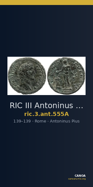 RIC III Antoninus Pius 555A — CANOA