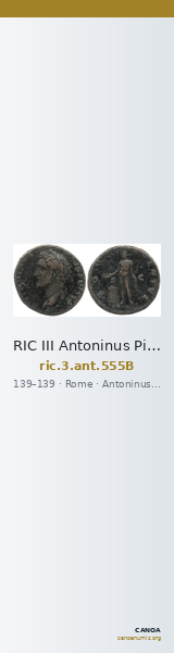 RIC III Antoninus Pius 555B — CANOA