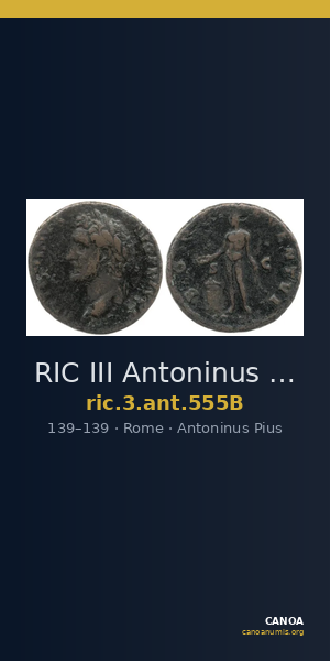 RIC III Antoninus Pius 555B — CANOA