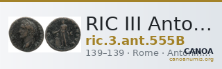RIC III Antoninus Pius 555B — CANOA