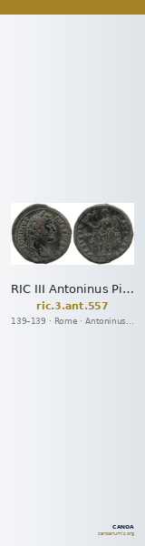 RIC III Antoninus Pius 557 — CANOA