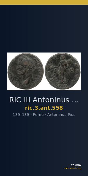 RIC III Antoninus Pius 558 — CANOA