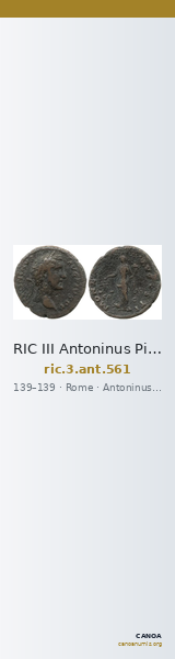 RIC III Antoninus Pius 561 — CANOA