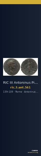 RIC III Antoninus Pius 561 — CANOA