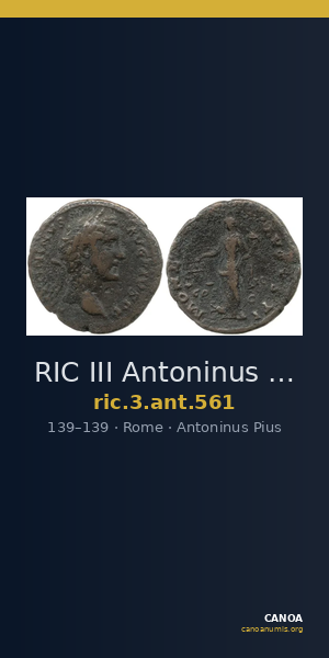 RIC III Antoninus Pius 561 — CANOA