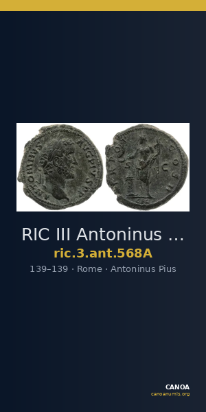 RIC III Antoninus Pius 568A — CANOA