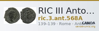 RIC III Antoninus Pius 568A — CANOA