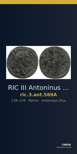 RIC III Antoninus Pius 569A — CANOA