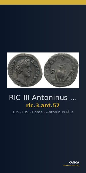 RIC III Antoninus Pius 57 — CANOA