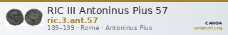 RIC III Antoninus Pius 57 — CANOA