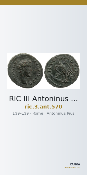 RIC III Antoninus Pius 570 — CANOA