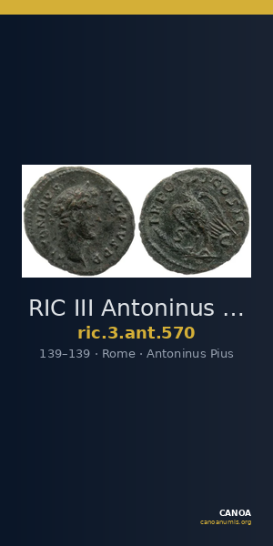 RIC III Antoninus Pius 570 — CANOA