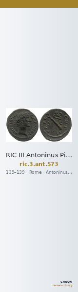 RIC III Antoninus Pius 573 — CANOA