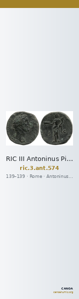 RIC III Antoninus Pius 574 — CANOA