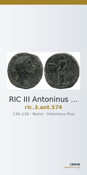 RIC III Antoninus Pius 574 — CANOA