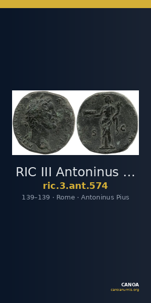 RIC III Antoninus Pius 574 — CANOA
