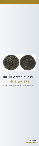 RIC III Antoninus Pius 578 — CANOA
