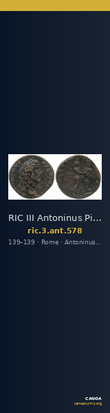 RIC III Antoninus Pius 578 — CANOA