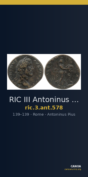 RIC III Antoninus Pius 578 — CANOA