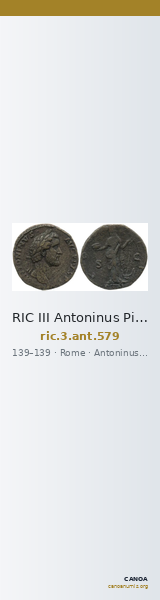 RIC III Antoninus Pius 579 — CANOA
