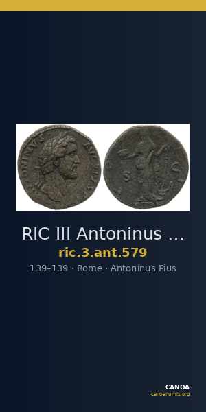 RIC III Antoninus Pius 579 — CANOA