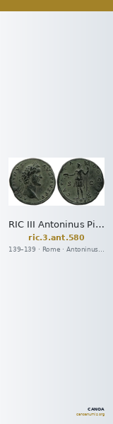 RIC III Antoninus Pius 580 — CANOA